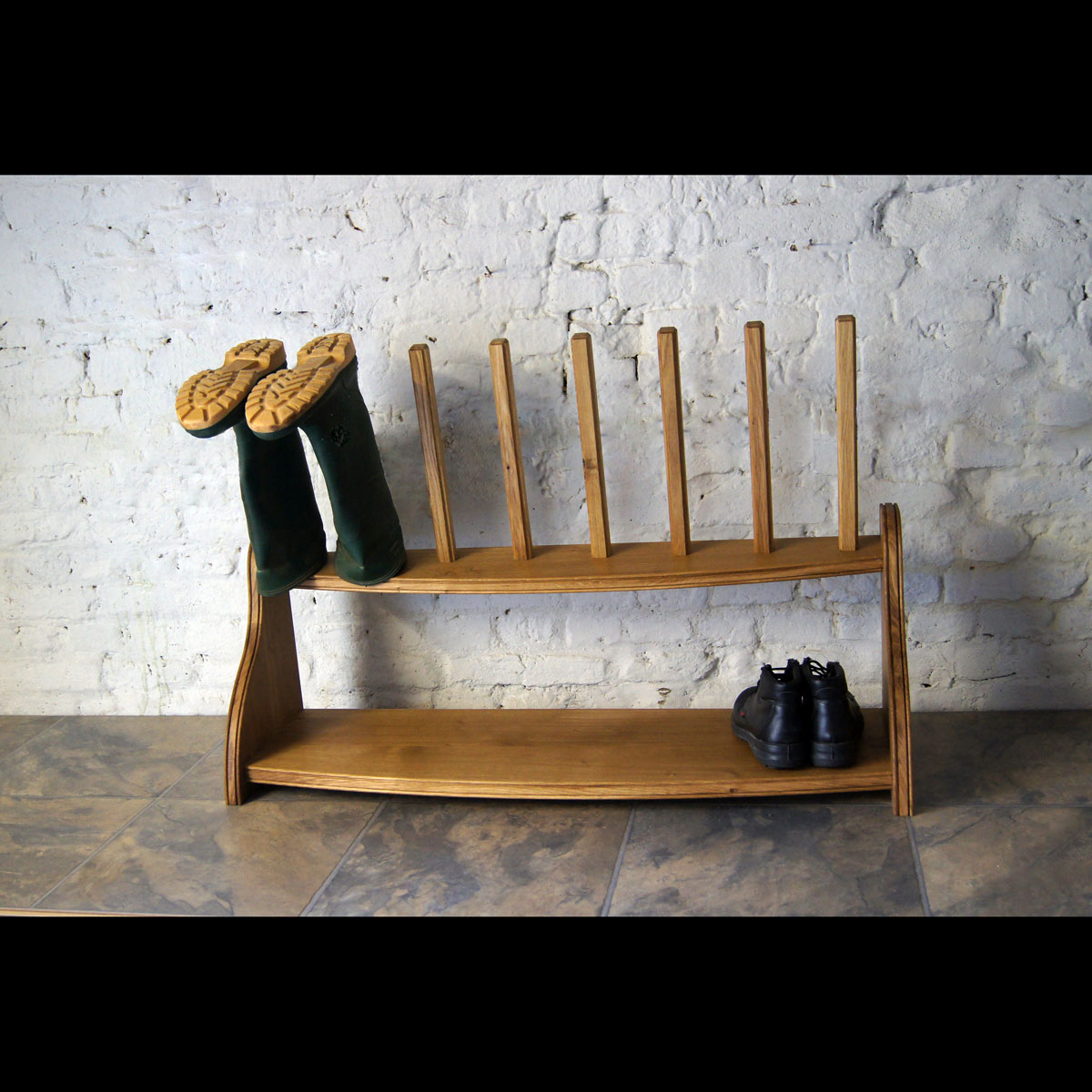 Wellington boots rack